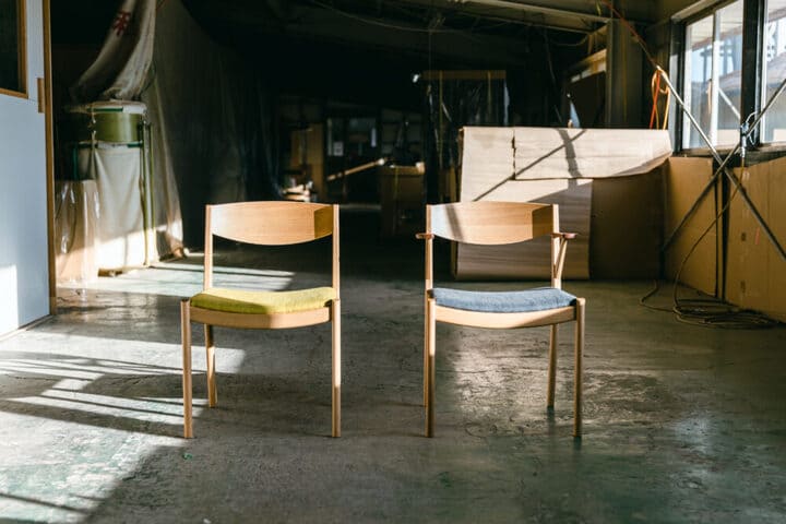 オリジナル製造の椅子の写真
