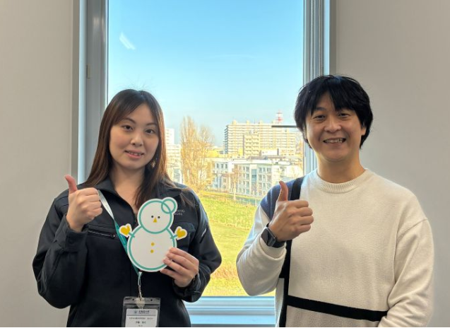 新たな社員の写真