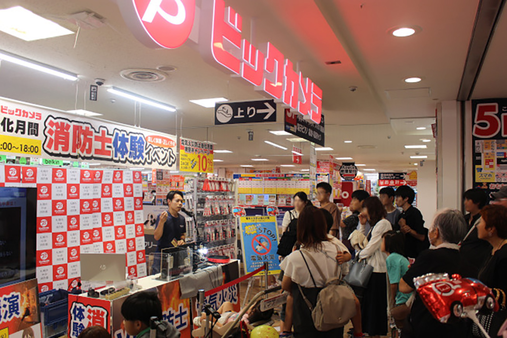 電気火災予防啓発のイベントの様子