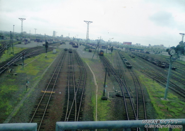画像：歩道橋上から