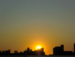 白石夕景　JR白石駅近く
